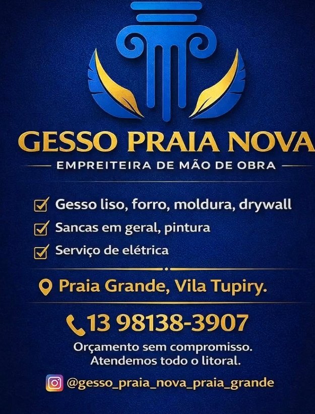 Foto de gesso praia nova
