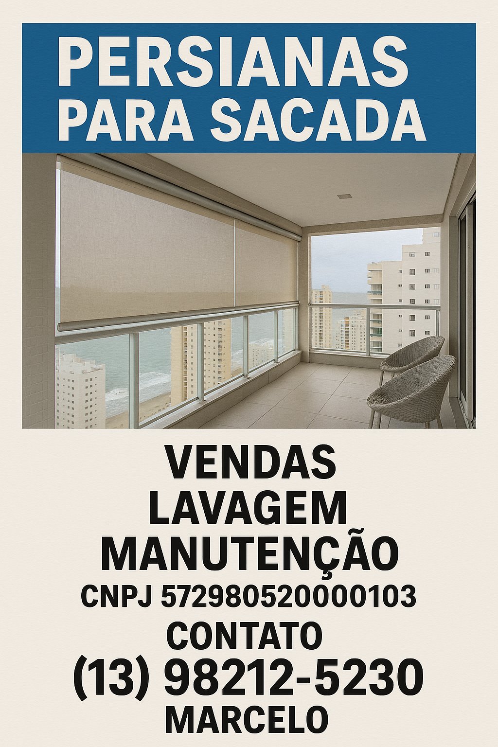 Persianas versátil Litoral